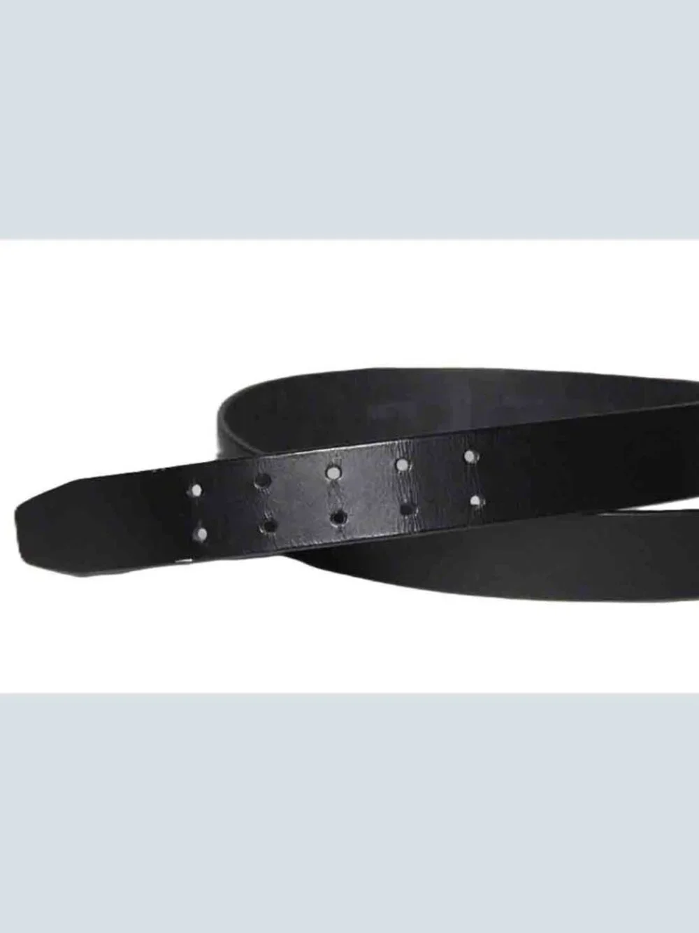Vintage Levi's Black Leather Double Prong Belt Boy's Size 30 FITS 28